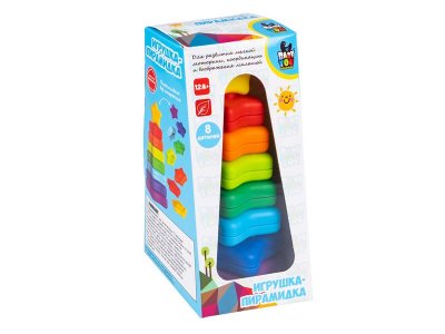 Игрушка-пирамидка Bondibon Baby you Звезда, без стержня 1-00459754_1