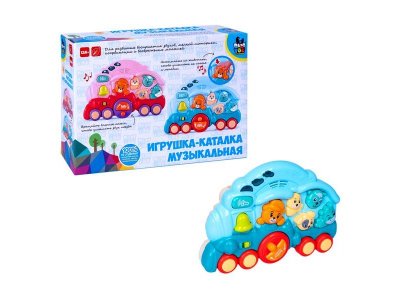 Игрушка-каталка Bondibon Baby you Паровозик с животными 1-00459757_1