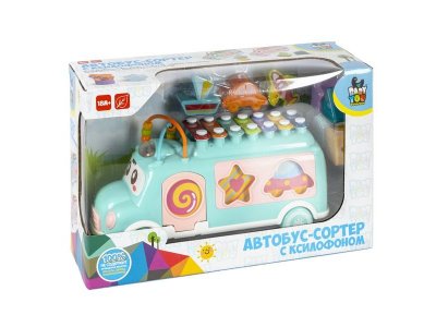 Игрушка-сортер Bondibon Автобус, с ксилофоном 1-00459771_1