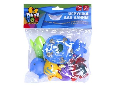 Набор игрушек для купания Bondibon Подводный мир 1-00459781_1