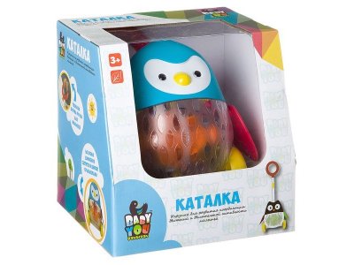 Каталка с ручкой Bondibon Пингвин 1-00459793_1