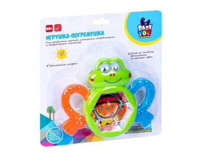 Игрушка Bondibon развивающая погремушка Лягушка 1-00459815_1