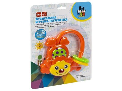 Игрушка Bondibon развивающая погремушка Обезьянка 1-00459816_1