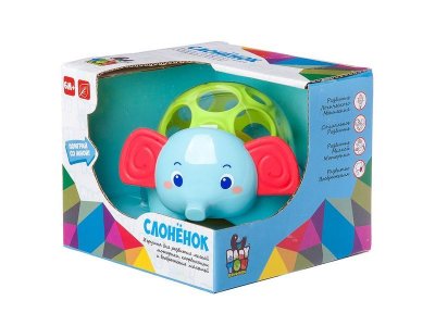 Игрушка Bondibon развивающая погремушка Слоненок 1-00459817_1