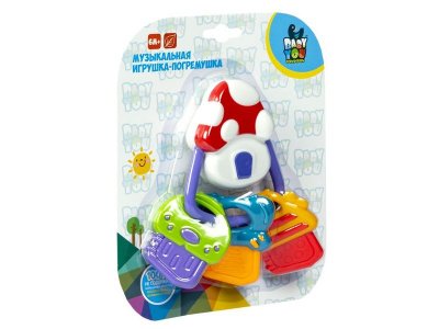Игрушка Bondibon развивающая музыкальная погремушка Ключики 1-00459819_1