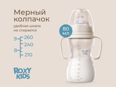 Бутылочка для кормления Roxy-Kids, быстрый поток, 6 мес.+, 260 мл 1-00459838_7