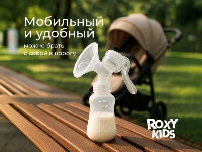 Молокоотсос Roxy-Kids ручной, бутылочка в комплекте 1-00459840_8
