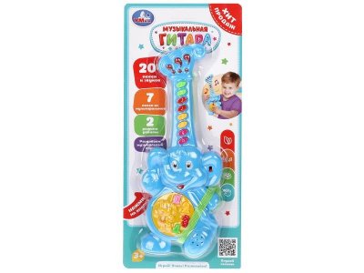 Музыкальная игрушка Умка Гитара 20+ песен и звуков 1-00460543_1