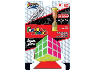 Логическая игра Играем вместе Кубик 3х3, часы песочные 1-00460561_1