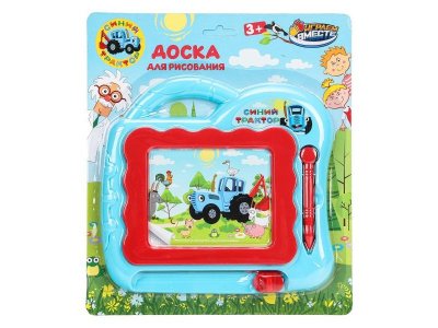 Доска для рисования Играем вместе Синий трактор 1-00460579_1