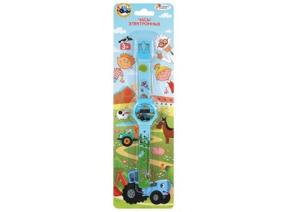 Часы Играем вместе Синий трактор 1-00460608_1