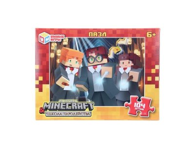 Пазл Умные Игры Minecraf Школа чародейства 104 детали 1-00460616_1