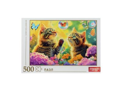 Пазл Умные игры Два кота и пузырик 500 деталей 1-00460636_1