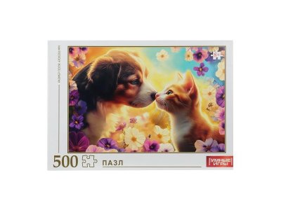 Пазл Умные игры Кошечка и собачка 500 деталей 1-00460639_1