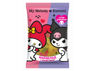 Мармелад Kuromi в форме лапши My Melody Jelly Bar 30 г 1-00460687_1