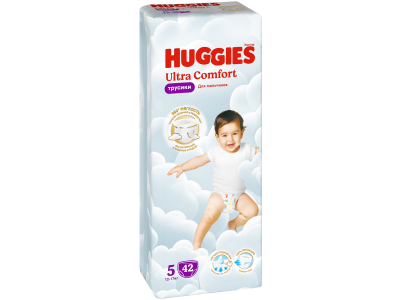 Трусики-подгузники Huggies Ultra Comfort для мальчиков 5 12-17кг, 42 шт 1-00461016_1