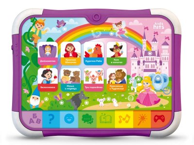 Развивающая игрушка Kids Hits Тач Пэд В мире сказок фиолетовый 100461034