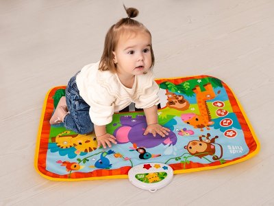 Интерактивная игрушка Kids Hits Музыкальный коврик с огоньками Обезьянка и ее друзья 1-00461038_7