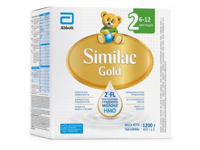Смесь Similac Gold 2 молочная 6-12 мес. 1200 г 100359965