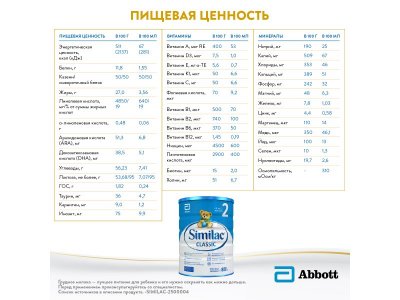 Смесь Similac 2 Классик молочная 800 г 1-00461062_13