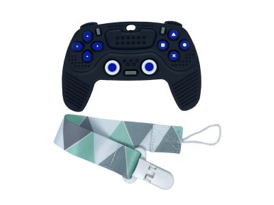 Прорезыватель силиконовый Roxy-Kids Игровой джойстик, с держателем 100461047