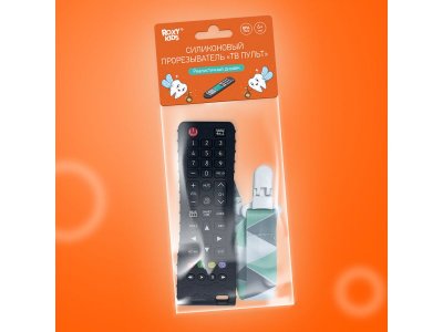 Прорезыватель силиконовый Roxy-Kids Пульт от телевизора большой, с держателем 1-00461048_3