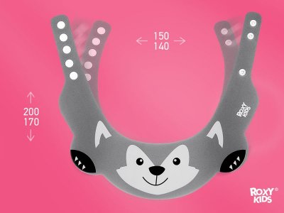 Козырек Roxy-Kids для мытья головы, Серый волк 1-00461050_2