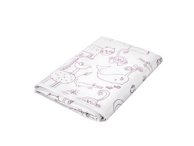 Клеёнка-наматрасник с резинками-держателями Roxy-Kids серия Zoo 100*70 см 1-00461056_1