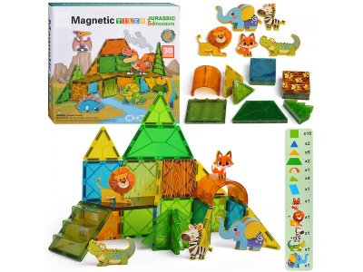 Конструктор магнитный КНР Сафари, 30 деталей 100461091
