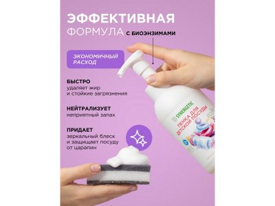 Пенка для мытья посуды, игрушек, бутылочек и сосок Synergetic, 500 мл 1-00461097_5