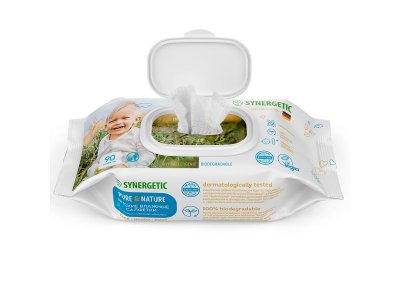 Салфетки влажные Synergetic Pure&Nature, пантенол и овсяное молочко, 60 шт 1-00461108_9