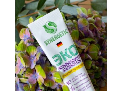 Пятновыводитель-отбеливатель Synergetic кислородный, гипоаллергенный, без запаха, 4 стирки, 100 г 1-00368127_7