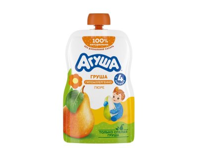 Пюре Агуша Груша 90 г пауч 100343834