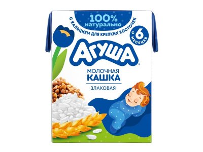 Кашка Агуша Засыпай-ка молочная Злаковая 1,8% 190 мл 1-00411406_1