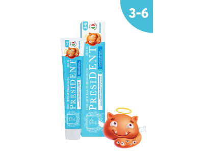 Зубная паста President 3-6+ Пломбир 70 г 100461475