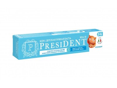 Зубная паста President 3-6+ Пломбир 70 г 1-00461475_2