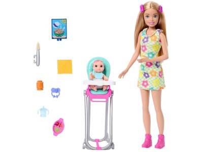Набор игровой Barbie Skipper Babysitters Inc Барби 27 см, работает няней с куклой-малышом, 6 см, с а 1-00457574_6