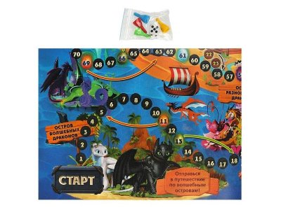 Настольная игра-ходилка Умные игры Приключения драконов 1-00461445_2