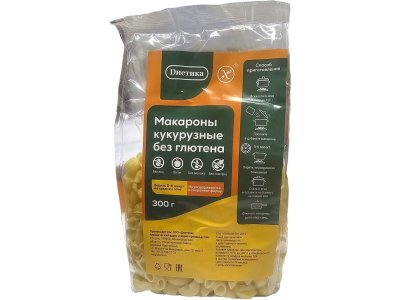 Макаронные изделия Диетика, Рожок большой кукурузный 300 г 1-00187097_5