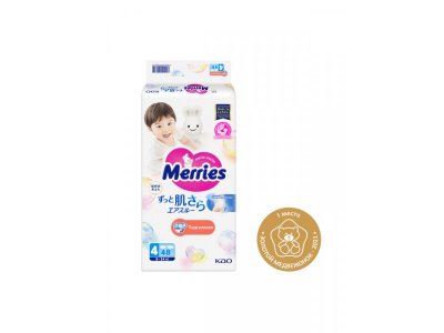 Подгузники Merries размер L 9-14 кг, 48 шт. 1-00439728_11