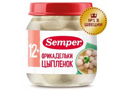 Фрикадельки Semper Цыплёнок с 12 мес., 100 г 1-00461985_1