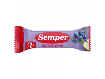 Батончик фруктовый Semper Яблоко и черника 15 г 1-00461988_2