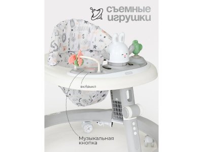 Ходунки Tomix Forest Bunny с игровой панелью, 6 колес 1-00461995_3