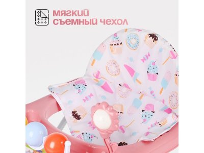 Ходунки Tomix Little Travel Cake с музыкальной панелью, 8 колес 1-00461997_3