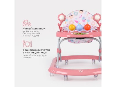 Ходунки Tomix Little Travel Cake с музыкальной панелью, 8 колес 1-00461997_7
