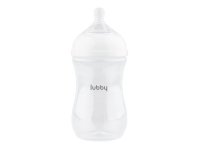 Бутылочка Lubby Бионика с молочной соской и широким горлышком, от 0  мес, 270 мл 1-00462261_5