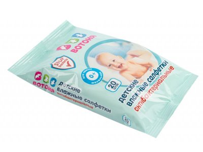 Салфетки влажные Вотоня антибактериальные 20 шт 1-00458832_4