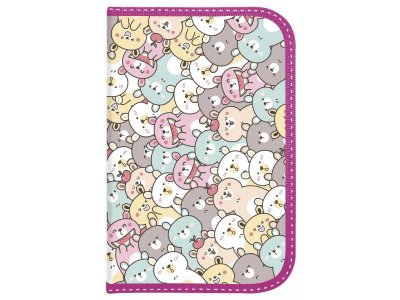 Пенал Schoolformat Милые медвежата 1 секц. бол. с 2 откидн.планками 13*20*4 см 1-00433052_6