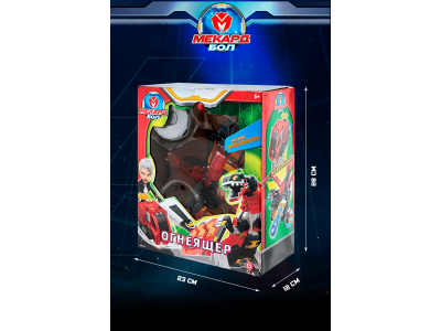 Игрушка-трансформер Mecard ball Огнеящер 1-00462446_13