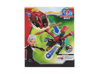 Игрушка-трансформер Mecard ball Огнеящер 1-00462446_16
